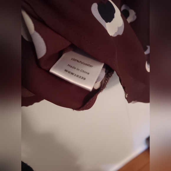 ☮️ 5/$25 LAST CHANCE ☮️ Hawthorne large burgandy 3/4 sleeve blouse - Picture 6 of 6